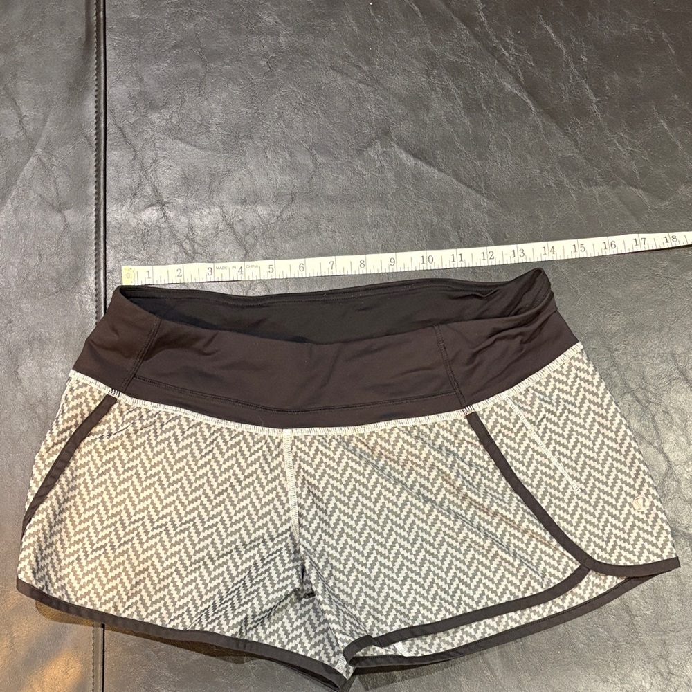 lululemon athletica Black and Gray Athletic Shorts